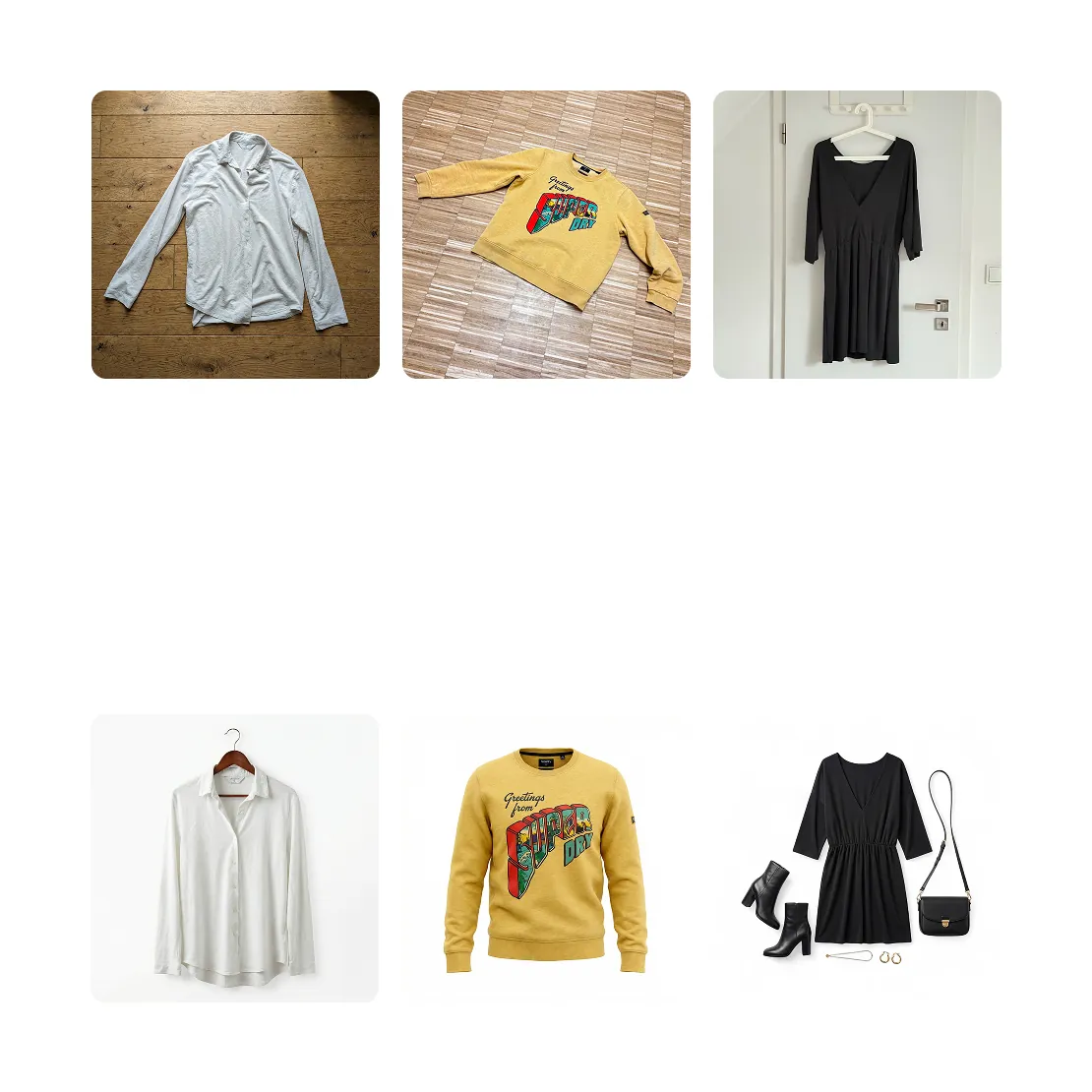 Fashion before and after